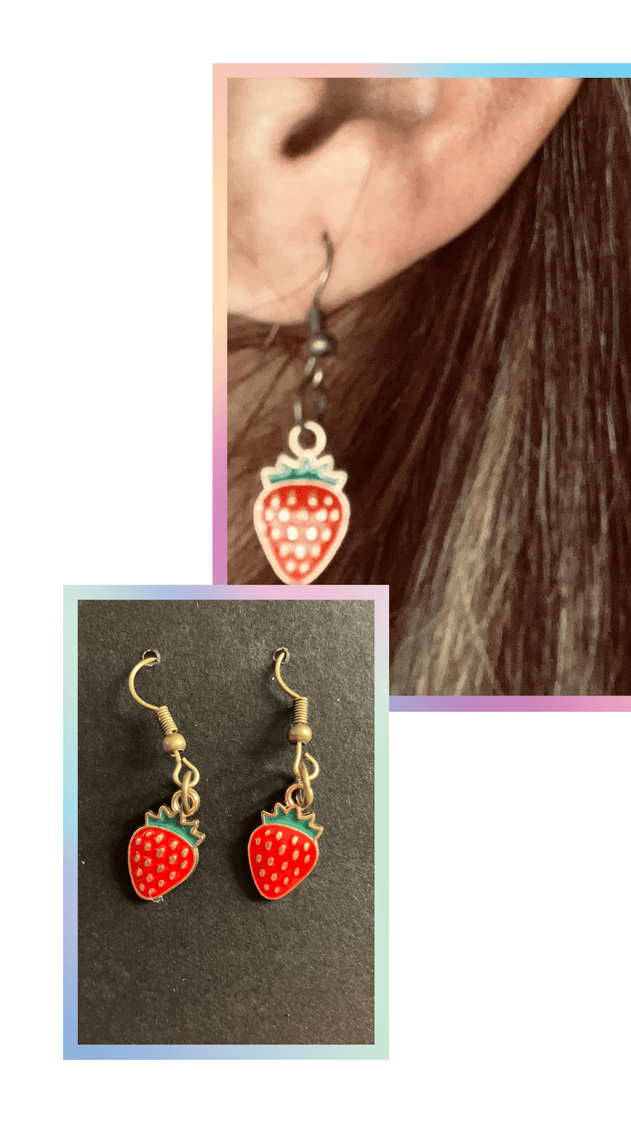 Red Strawberry Earrings