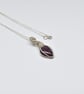 Perfectly Imperfect Ruby and Silver Necklace - Image 3