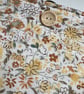 Handmade Padded Book Bag: Yellow Floral Book Cover, Book Protector - Image 4