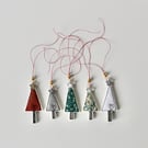 'Christmas Tree Parcel Toppers' - Pack of 5