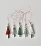'Christmas Tree Parcel Toppers' - Pack of 5