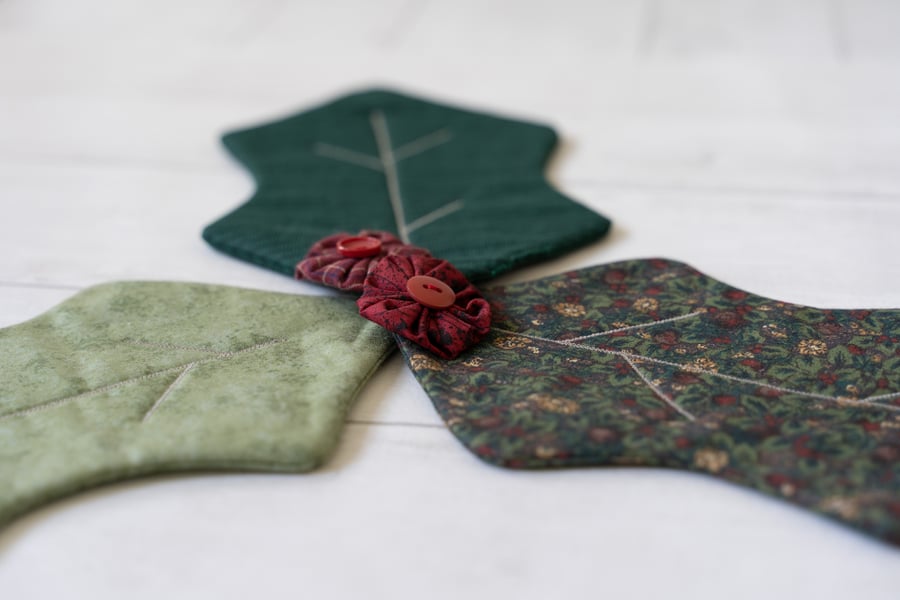 Christmas Holly Table Centre Piece 