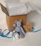 Small bear with a big heart, 5 inch gift boxed collectable hand sewn teddy bear