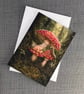 Birthday Card Baby Fairy - Toadstool & Caterpillar Fairy Card - Whimsical A5 - Image 2