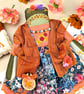 Frida, A OOAK Tiny Grumpy Frog Doll - Image 5