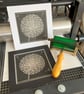 Lino Print - "Dandelion Wish" - Image 10