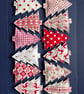 Twelve Trees of Christmas fabric garland - cream and red - Image 2