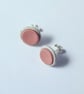 Earrings CHOOSE Designs Ceramic round stud,, sterling silver posts 3 UK Post - Image 2