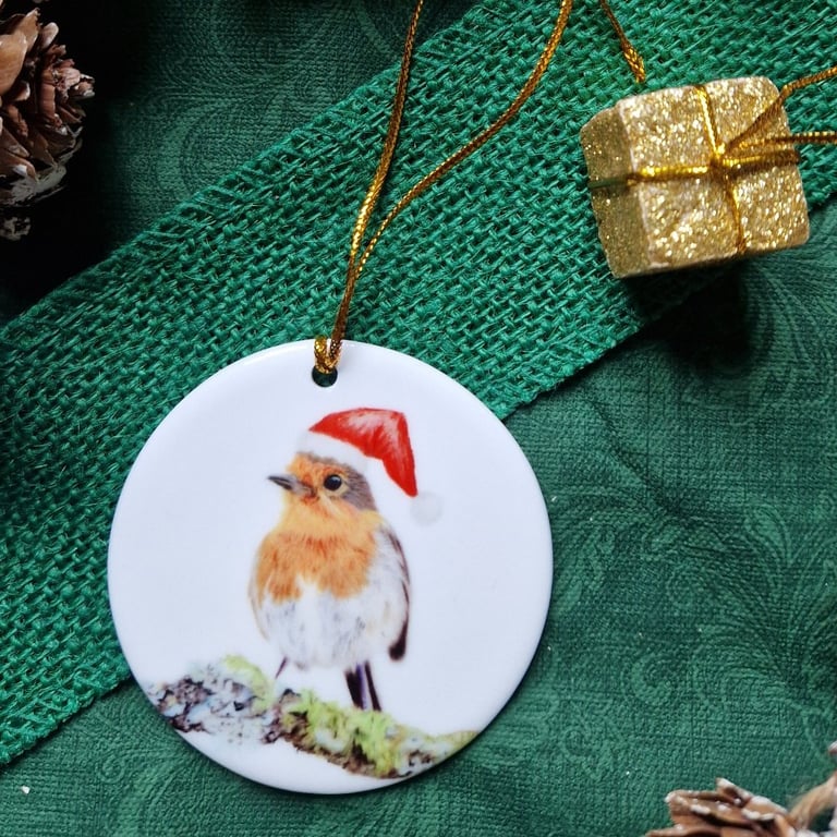 Christmas Robin Tree Ornament