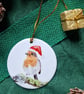 Christmas Robin Tree Ornament - Image 1