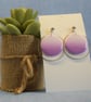  Circle Hoop Gradient Drop Earrings - Image 7