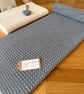 New Handmade Baby Blanket - Cotton and Bamboo - Downpour Mid Grey