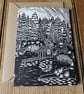 Archipelago House lino hand printed blank card
