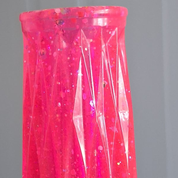 Handmade epoxy resin bud vase