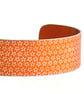 Star pattern aluminium cuff orange - second