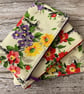Pencil Case made from Rare 1940s Vintage Barkcloth Fabric, Lilac - Image 7