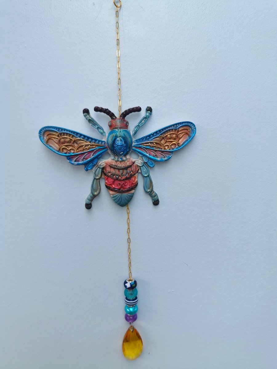 Mandala decorative wallhanging, fly theme