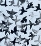 Murmuration, unique Lino-cut print unframed - Image 3