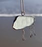 Seaglass Cloud statement necklace in seafoam perfectly imperfect - Image 3