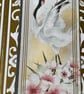 Beautiful Japanese lady decorative screen trifold greetings card - Image 6