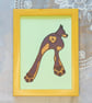 Main Character Dog – 7 Inch Framed Original Pet Illusration - Image 1