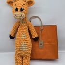Handmade Crochet Giraffe - Chunky Chenille Plush