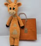 Handmade Crochet Giraffe - Chunky Chenille Plush