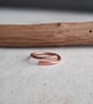 Hammered Copper Wrap Around Ring - Adjustable - Image 5