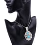 Turquoise dual beaded pendant - Image 5