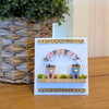 Birthday Card With Removable Wooden Cottage Gift
