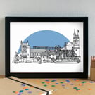Hartlepool Skyline Art Print