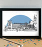 Hartlepool Skyline Art Print