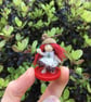 Very Tiny Button Fairy Decoration, Acorn Hat, Woodland Fairy