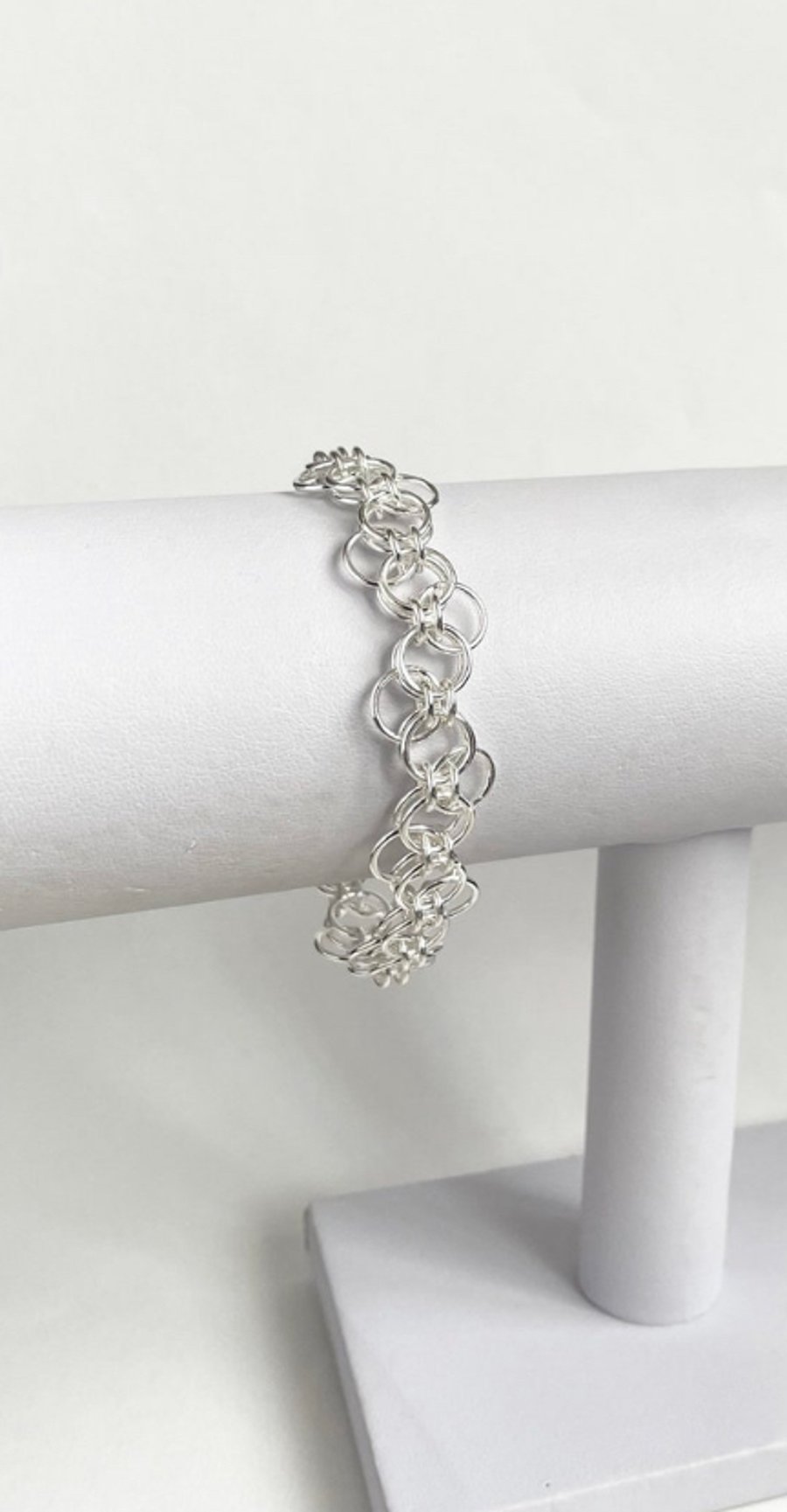 Zig Zag Sterling Silver Chainmaille Bracelet