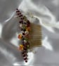 Wild Flower - Natural Gemstone Jewelled Bridal Comb  - Image 4