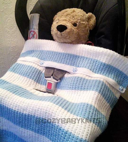 First size baby car seat blanket