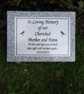 Personalised Grave Marker Grave Stone Memorial marker Plaque Granite Grave Mark  - Image 4