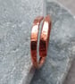 Copper Handmade Cross Over Ring Ring - Image 4