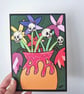 Limited Edition Cosmic Skullflower Art Print - Image 2