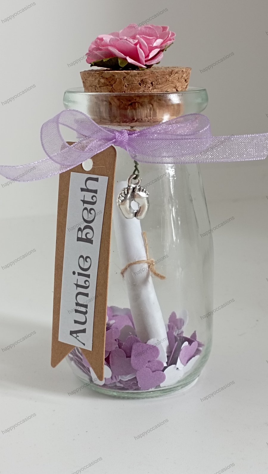 Will you be my Godmother  gift for him and her, message in a bottle, christening