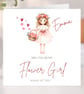 Flower Girl Proposal, Floral Wedding Ask, Personalized Card