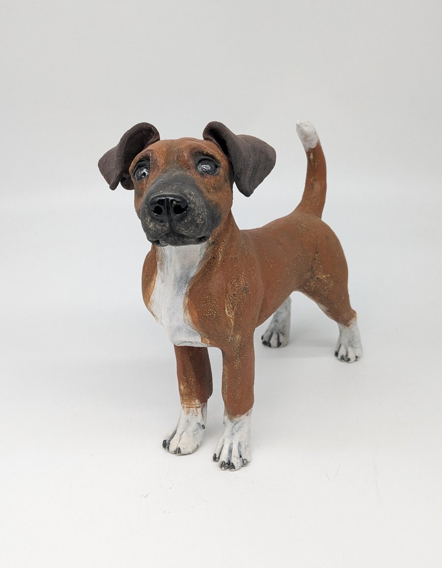 Tan Mutt Sculpture (medium)