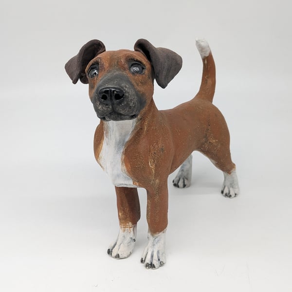 Tan Mutt Sculpture (medium)