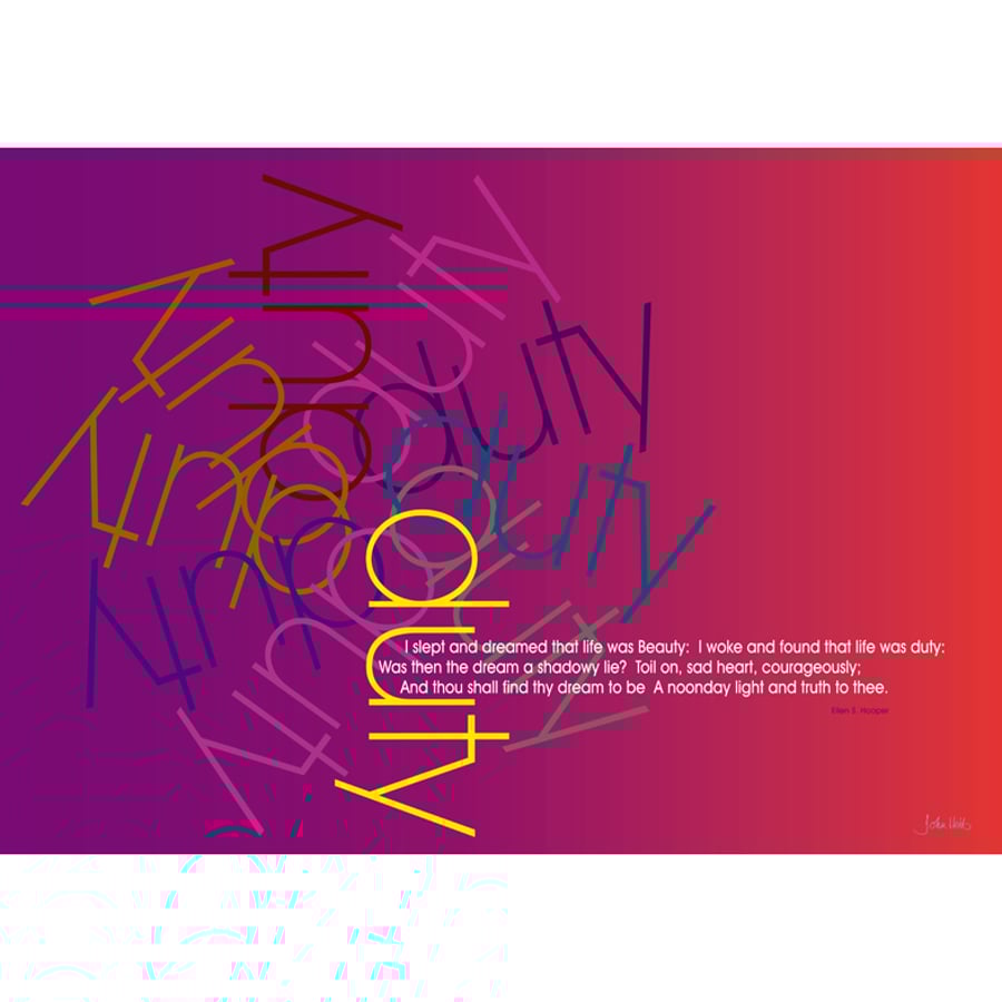 2 - 'DUTY' POETRY TYPOGRAPHICAL POSTER