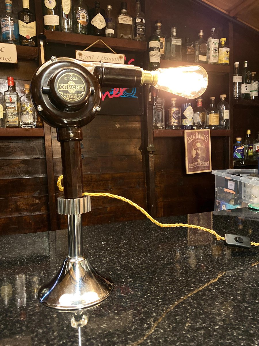 Original 1950s Bakelite Hairdryer -Up-cycled to a table lamp