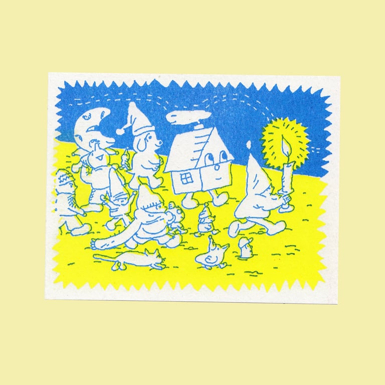 Riso print by bongougobango