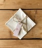 Fabric Coasters, 4 Set, Handmade Coasters, Cotton Coasters. Rainbow-COAST-12