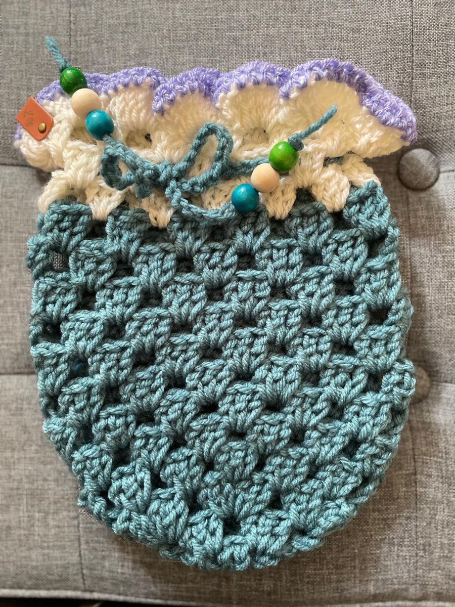 Crochet Makeup bag Large size Folksy