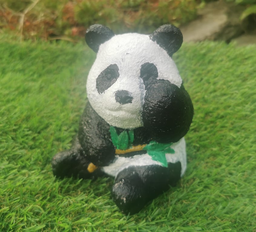 Panda, Hand Painted Garden Ornament