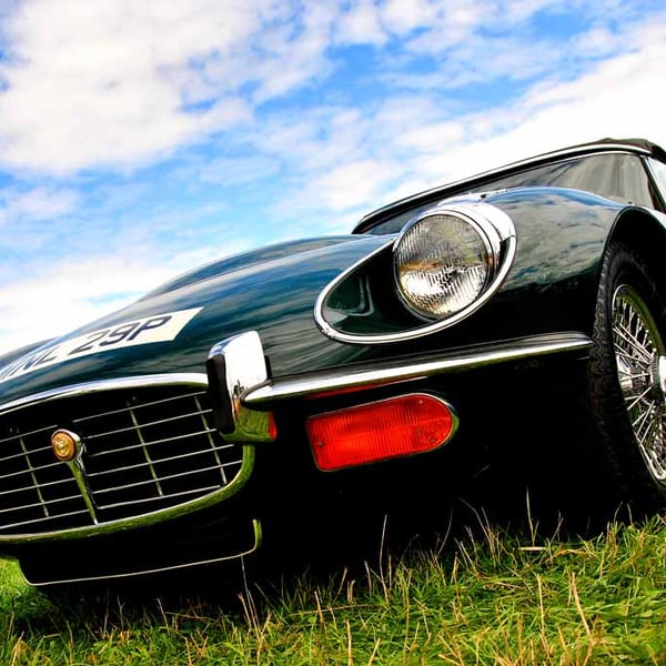 E Type Jaguar Classic Car Photograph Print